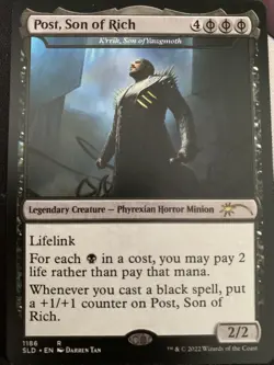 Post, Son of Rich - K'rrik, Son of Yawgmoth (Post Malone) Secret Lair Drop - Image 1