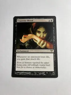 MTG Exquisite Blood Avacyn Restored Non-Foil Moderately Played English 102/244 - Image 1