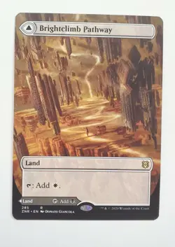 MTG Brightclimb Pathway // Grimclimb Pathway (Borderless) [Zendikar Rising] - Image 1