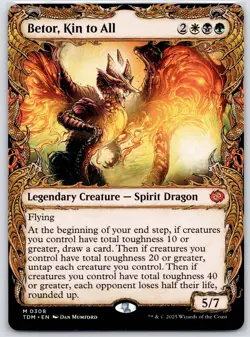 Betor, Kin to All 308 Showcase Magic The Gathering Tarkir: Dragonstorm Mythic - Image 1