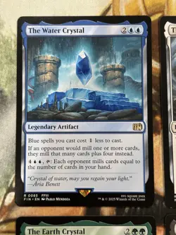 Water Wind Darkness Earth Crystal Lot of 4 (Regular) Final Fantasy English - NM - Image 2