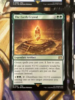 Water Wind Darkness Earth Crystal Lot of 4 (Regular) Final Fantasy English - NM - Image 4