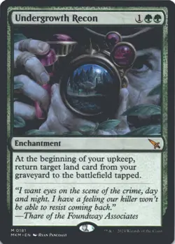 MTG Undergrowth Recon Normal NM Murders at Karlov Manor Magic 181 - Image 1