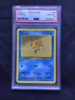 Pokemon Cards: Base Set Common: Staryu 65/102 PSA 10 - Image 2