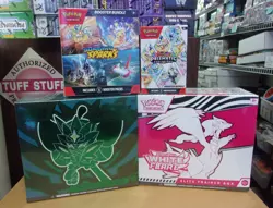POKEMON TWILIGHT & WHITE FLARE ETB + SURGING & PRISMATIC BUNDLE BOXES - Image 1
