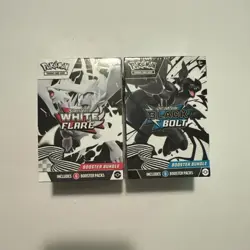 Pokemon Black Bolt and White Flare Booster Bundle Set of 2 Sealed IN HAND - Image 1