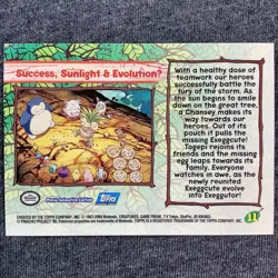 Topps Pokemon The Movie 2000 Rainbow Holo #11 Success, Sunlight & EvolutionU - Image 2
