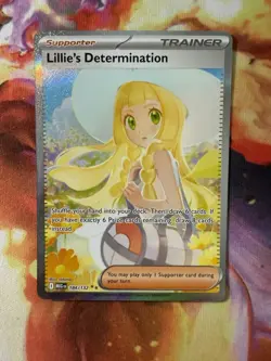 Pokemon Lillie's Determination SIR 184/132 Mega Evolution ENGLISH Pack Fresh - Image 1