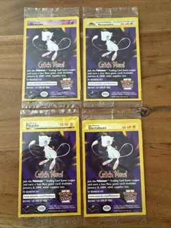 Pokemon Catch Mew Black Star Promo Movie 1999 WB Set Pikachu Mewtwo Sealed NM - Image 1