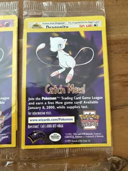 Pokemon Catch Mew Black Star Promo Movie 1999 WB Set Pikachu Mewtwo Sealed NM - Image 3