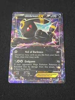 Umbreon EX 55/124 Fates Collide Ultra Rare Holo Pokemon TCG Near Mint - Image 1