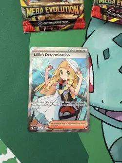 Lillie’s Determination 169/132 Pokemon Mega Evolutions 2025 Super Rare Trainer - Image 3