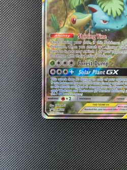 Pokemon TCG Venusaur & Snivy GX TAG TEAM SM229 Full Art Alternate Art 2019 HP - Image 5