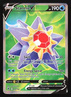 Pokemon Starmie V 166/189 Astral Radiance Ultra Rare Full Art Holo LP - Image 1