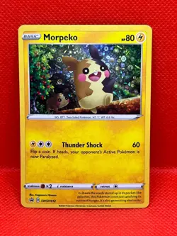 Pokemon Tcg Morpeko(Holo Bleed) SWSH012 General Mills Black Star Holo Promo - Image 1