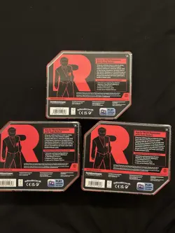 Pokemon TCG Sealed Destined Rivals Team Rocket Tin Set of 3 Brand New -- Sealed - Image 3