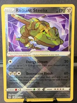 Pokemon TCG Radiant Steelix 124/196 Swsh11: Lost Origin Holo NM/M - Image 1