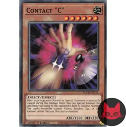 Yugioh Contact "C" SDCB-EN013 Common 1st Edition NM - Image 1