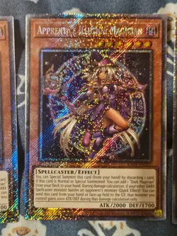 Apprentice Illusion Magician Platinum Secret Rare x3 Playset RA04-EN023 Yugioh - Image 3