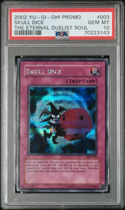 YUGIOH PSA 10 2002 Skull Dice EDS-003 Secret Rare Promo *3143 - Image 1