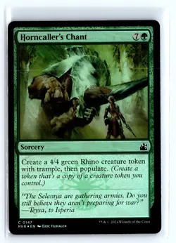 FOIL Horncaller's Chant Ravnica Remastered - MTG Magic the Gathering Card - Image 1
