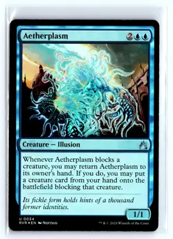 FOIL Aetherplasm Ravnica Remastered Uncommon - MTG Magic the Gathering Card - Image 1