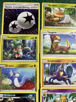 Pokemon TCG 20 Card Bundle Sun and Moon Base Set Near Mint Common/uncommon - Image 3
