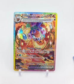 Custom Foil Holo Flareon Card Flareon RAINBOW READ DESCRIPTION BELOW - Image 1