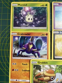 Pokemon TCG 8 Card Bundle Sun And Moon Base Set Common/uncommon Near Mint - Image 2