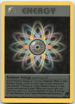 Rainbow Energy 80/82 Team Rocket Pokemon Card LP - Image 1