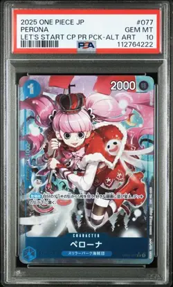 PSA 10 Perona UC Alternate Art OP01-077 Start Campaign 2025 ONE PIECE Card Japan - Image 1