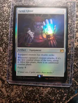 Magic: The Gathering Final Fantasy Genji Glove Card #258 RARE HOLOFOIL NM - Image 1