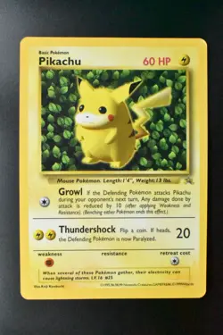Pikachu No. 25 Grey Star CoroCoro Comics Promo 1999 Glossy Rare Pokemon Card - Image 2