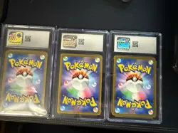 3 Card Graded lot Pokemon Japanese CGC slab lot 10s - Image 2