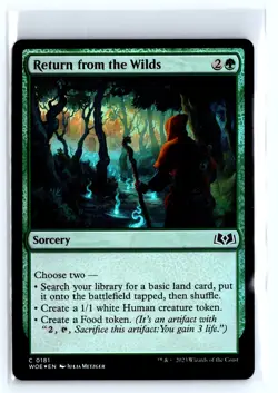 FOIL Return from the Wilds Wilds of Eldraine - MTG Magic the Gathering Card - Image 1