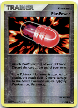 PlusPower 121/132 Reverse Holo Secret Wonders Pokemon Card LP - Image 1