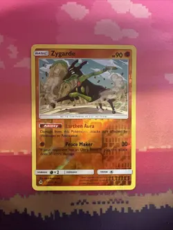 Pokemon Card Zygarde Forbidden Light Reverse Holo 71/131 Near Mint - Image 1