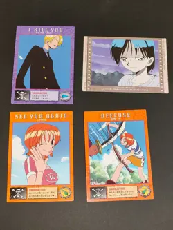 Nami One Piece Carddass Masters Bandai Japanese 16 18 42 Tashigi card lot eb142 - Image 1