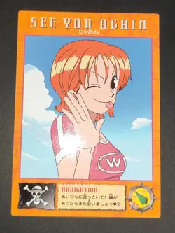 Nami One Piece Carddass Masters Bandai Japanese 16 18 42 Tashigi card lot eb142 - Image 2