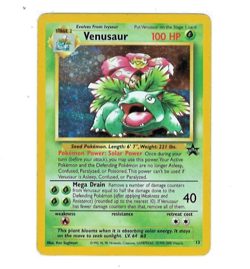 VENUSAUR Pokemon Card - WOTC - Black Star Promo - HOLO - #13 - LP - Image 1