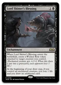 x4 playset Lord Skitter's Blessing #98 (NM) Wilds of Eldraine WOE Magic MTG - Image 1