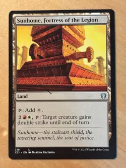 Magic the Gathering MTG Sunhome Fortress of the Legion Commander 2021 LP - Image 1