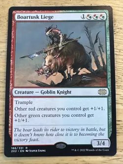 Boartusk Liege #186 (NM) Double Masters 2022 2X2 Magic MTG - Image 1