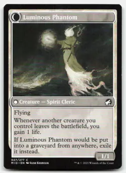 MTG Lunarch Veteran C Innistrad: Midnight Hunt 27 LP - Image 2
