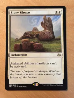 Magic the Gathering MTG Stony Silence Modern Masters 2017 LP - Image 1