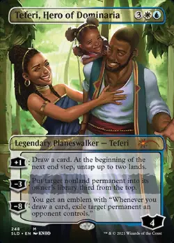 NM-Mint, English MTG Foil Teferi, Hero of Dominaria - Foil Secret Lair Drop Seri - Image 1