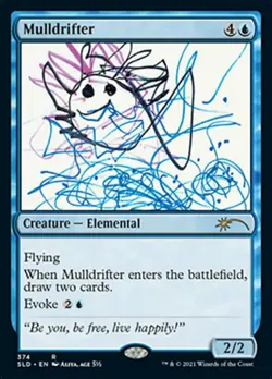 NM-Mint, English MTG Regular Mulldrifter (374) - Extra Life 2021 Secret Lair Dro - Image 1