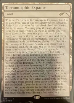 NM-Mint, English MTG Foil Terramorphic Expanse - Foil - Full Text Lands Secret L - Image 1