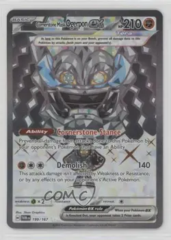 Cornerstone Mask Ogerpon ex Ultra Rare Pokemon SV06: Twilight Masquerade #199 - Image 1