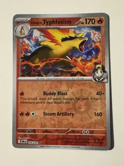 Ethan’s Typhlosion Reverse Holo 034/182 Destined Rivals NM Pokemon TCG - Image 1